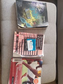 Textbooks (Statistics,  Biology & Biomechanics 