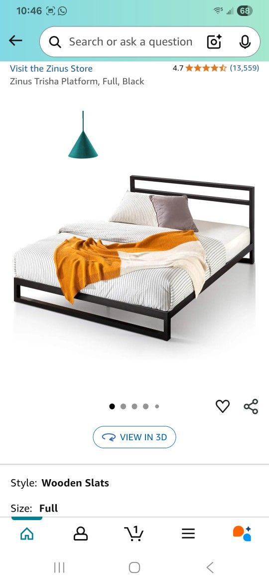 Full Size Platform Bed frame