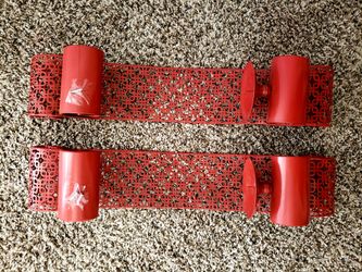 Metal Wall Scone Pillar Candle Holder, Wall Mount