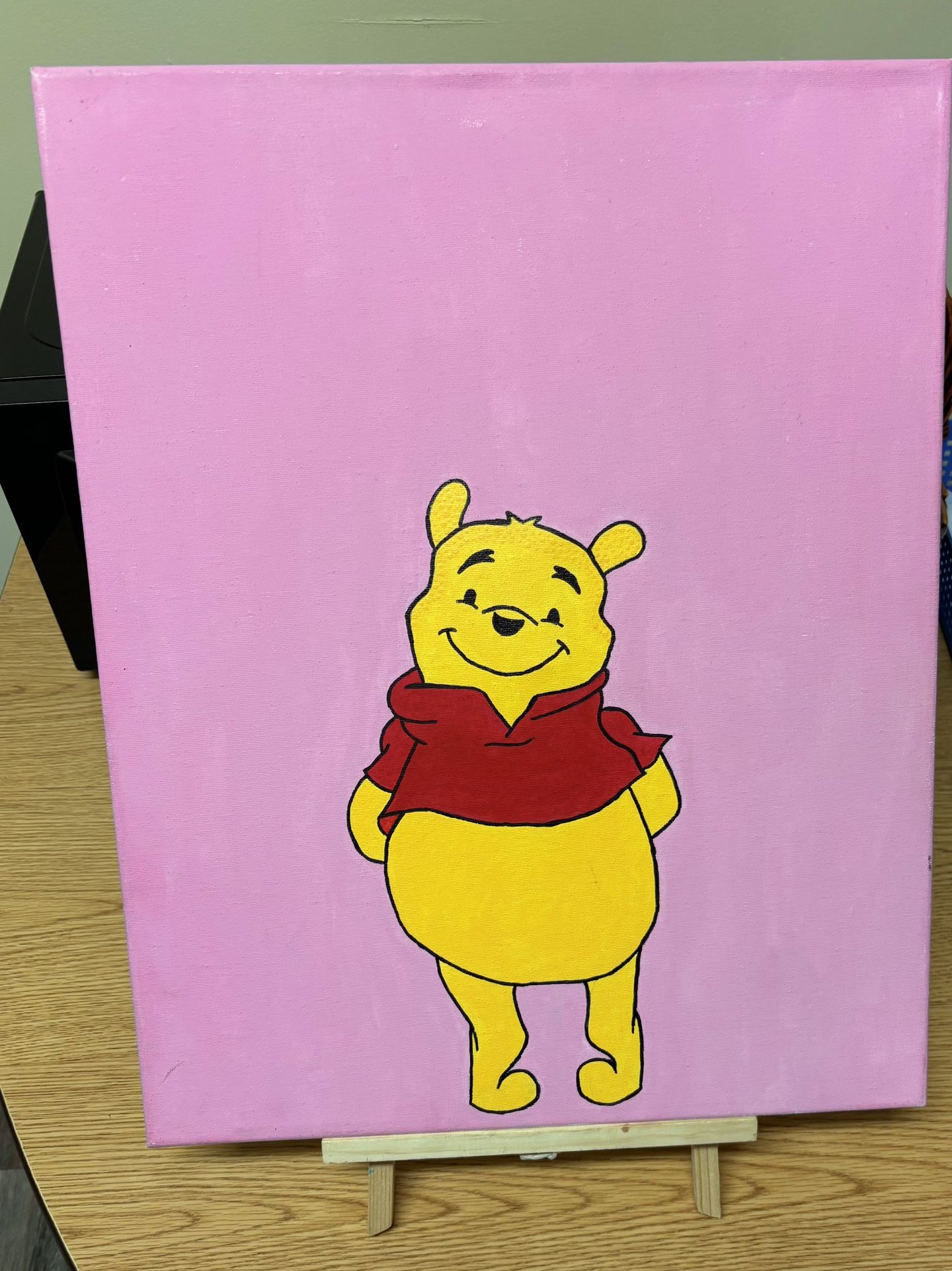 Winnie The Pooh Painting (pink)