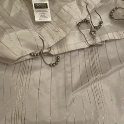 Shower Curtain & Liner & Hooks