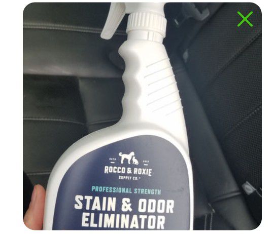 Free pet stain+odor removal spray