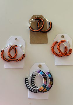 Authentic native beaded earrings and pendants