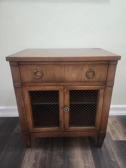 National Furniture Co. Vintage Wood Side Cabinet