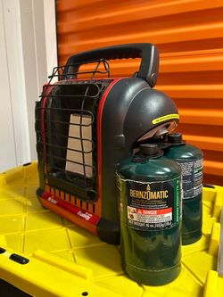 Mr.Heater with set of two propane tanks