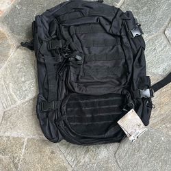 Black Military Backpack 