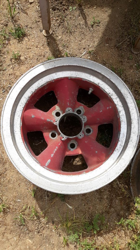 1 Old School Vintage Nostalgic Hot Rod Aluminum Magnesium Style wheels Rims American Racing E/T Halibrand Torq Thrust Drag Altered Man Cave