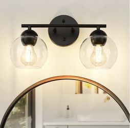 2-Light Black Fixtures