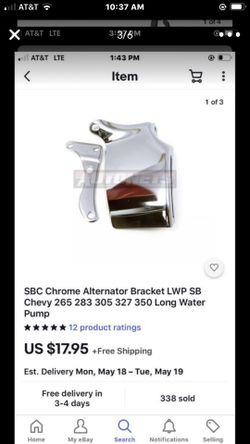 3 brackets for Chevy small block