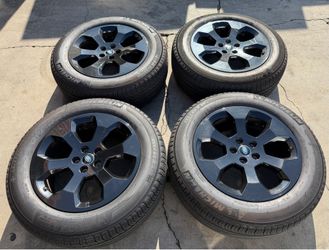 20” Land Rover Defender OEM Factory gloss black wheels Michelin Tires