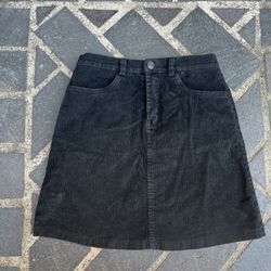 Brand Melville Corduroy Skirt Black
