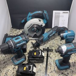 MAKITA 5 Piece Combo Tool Kit 