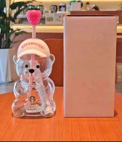 Starbucks Pink Bearista Tumbler Authentic
