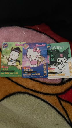 3 hello kitty friends card