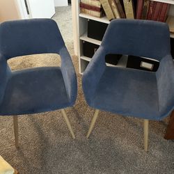 2 Blue Chairs