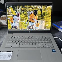 HP - 14"'' Chromebook - Intel Celeron - 4GB Memory - 64GB  - Modern Grey