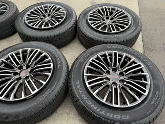 20” GMC Yukon OEM Factory Wheels Continental Tires 2026 Model Rims 