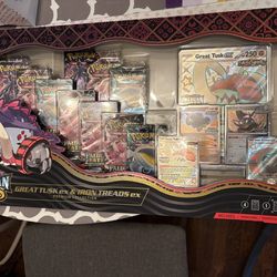 Paldean Fates Great Tusk ex and Iron Treads ex