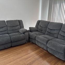Couches Gray  In Good Condition
