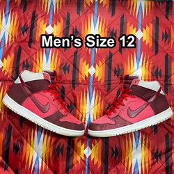 2012 Nike Dunk High Red Shoes Men’s Size 12