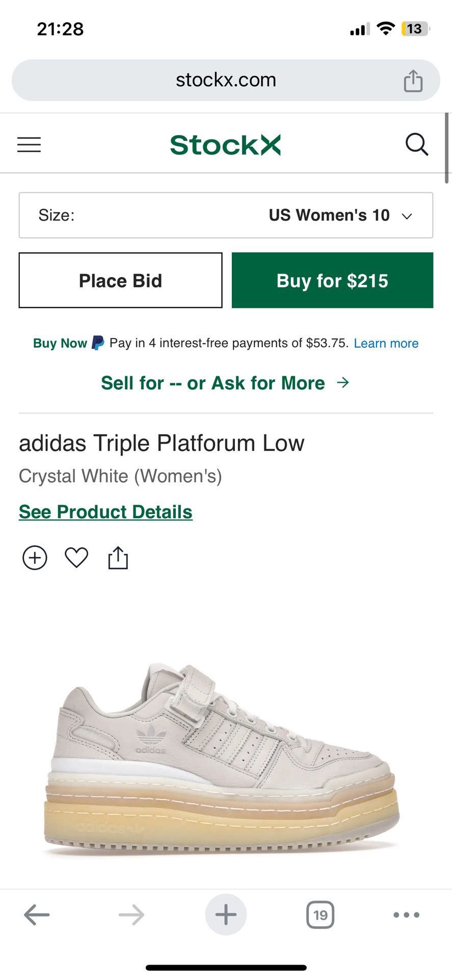 Adidas Triple Platforum Low