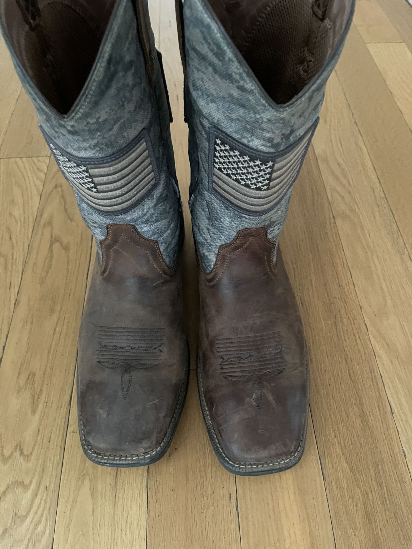 Mens Ariat American Flag Boots Size 13