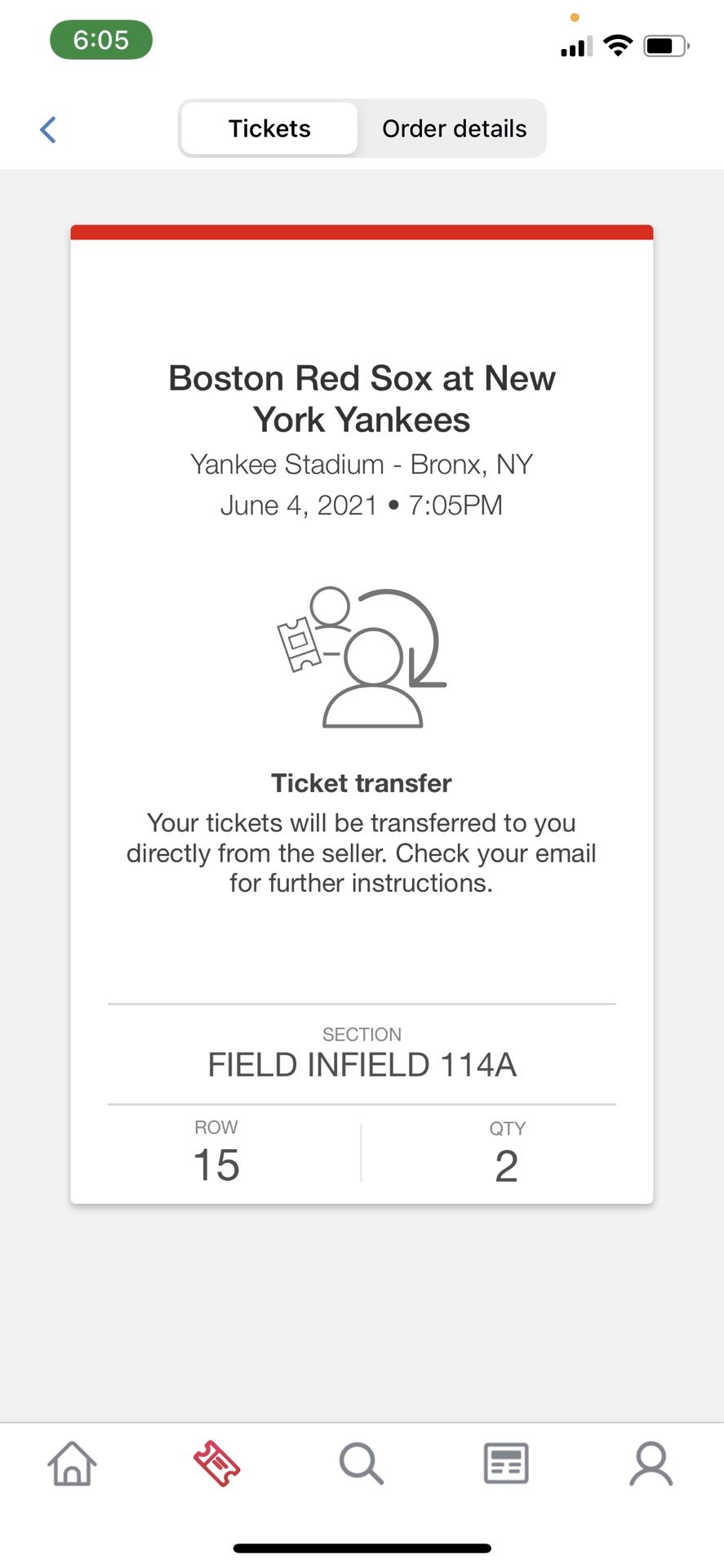 NY Yankees and Boston Red Sox Tickets @ Yankee Stadium