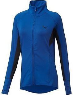 PUMA Women's En Route Blue/Black Mesh Jacket