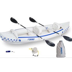 Sea Eagle SE370 Deluxe Kit Inflatable Kayak Upto 3 Persons