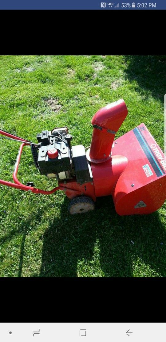 Troy built snow blower