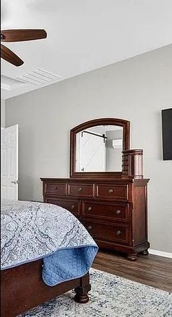 Bed frame and dresser MUST GO Tonight or tomorrow