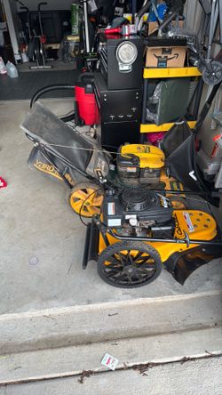 2 Gas Lawn Machines / Project Mowers – Cub Cadet ST100 + Yard-Man Self Propelled