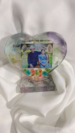Heart In Resin With Photography///Corazon En Resina Con FotografÃa