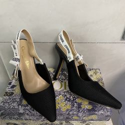 Black Pointed Lace Up High Heels Womens Sz 7.5 