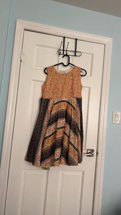 Floral Sleeveless Fit and Flare Dress with matching hat