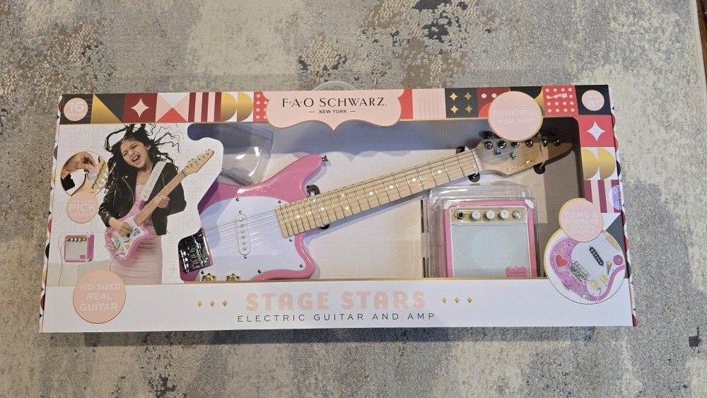 3/4 scale Electric Guitar With Amp New In Box