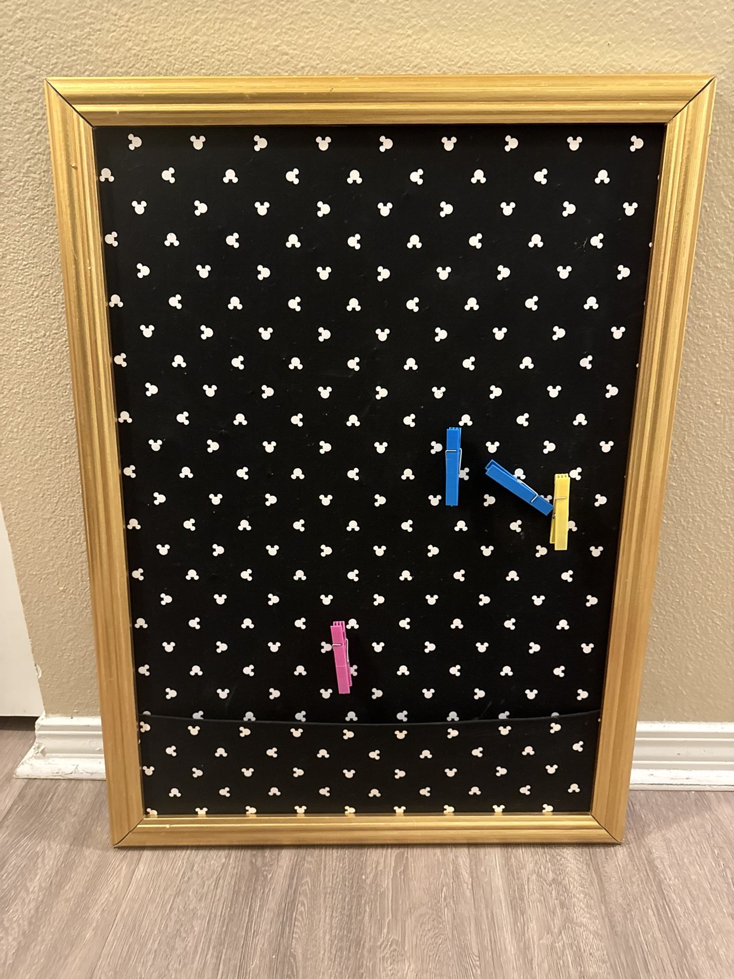 Mickey Mouse Patterned Bulletin Board / Vision Board