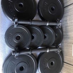 40lb Adjustable Dumbbells 