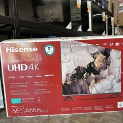 🔥 📺 HUGE TV SALE STARTING NOW!!!  65" HISENSE 4K LED HDR SMART 65A65H/65A6H