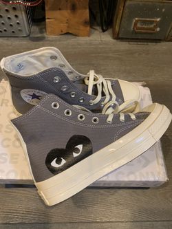 Comme De garçon CDG Gray High tops Size 4.5 /6.5