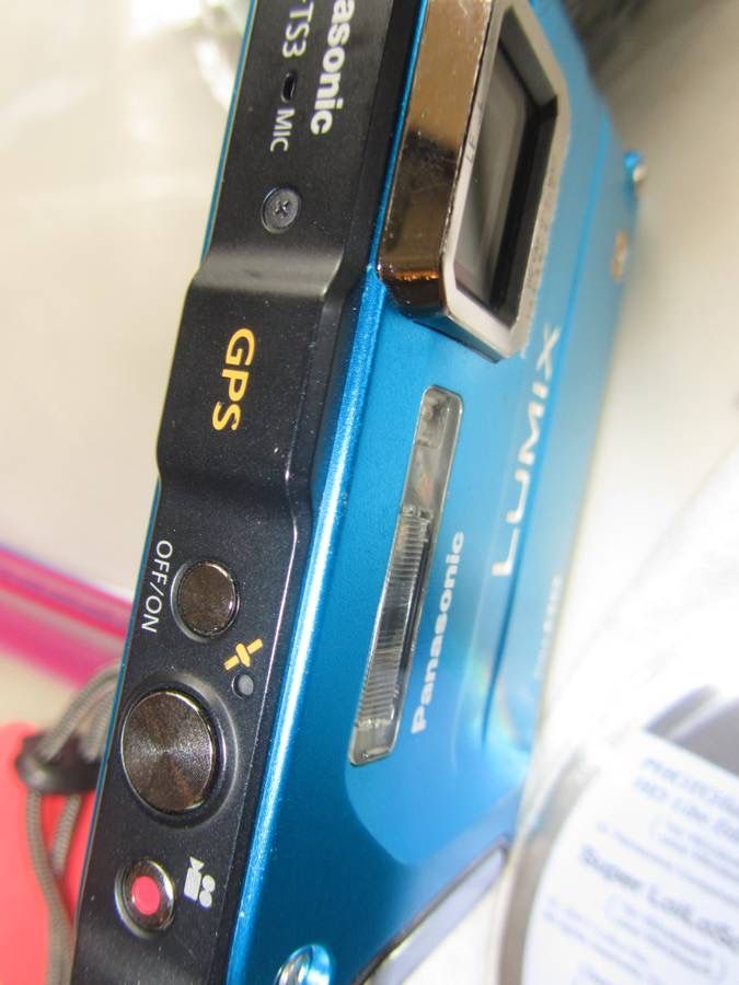 Panasonic LUMIX TS3 12.1MP 4.6x GPS Digital Camera – Blue