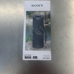 Sony - SRS-XB23 Extra Bass Portable Bluetooth Waterproof Speaker - Black