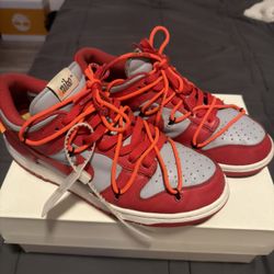 Off White Nike Dunk Low University Red