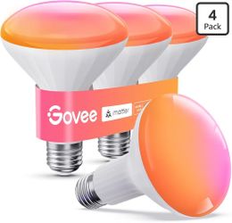 Govee BR30 Smart Light Bulbs 4 pack -NEW (2302/11)