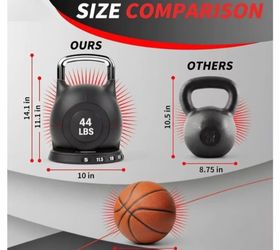 Kettlebell Set with 7 Weight Levels, Choose 22.5 lb or 44 lb