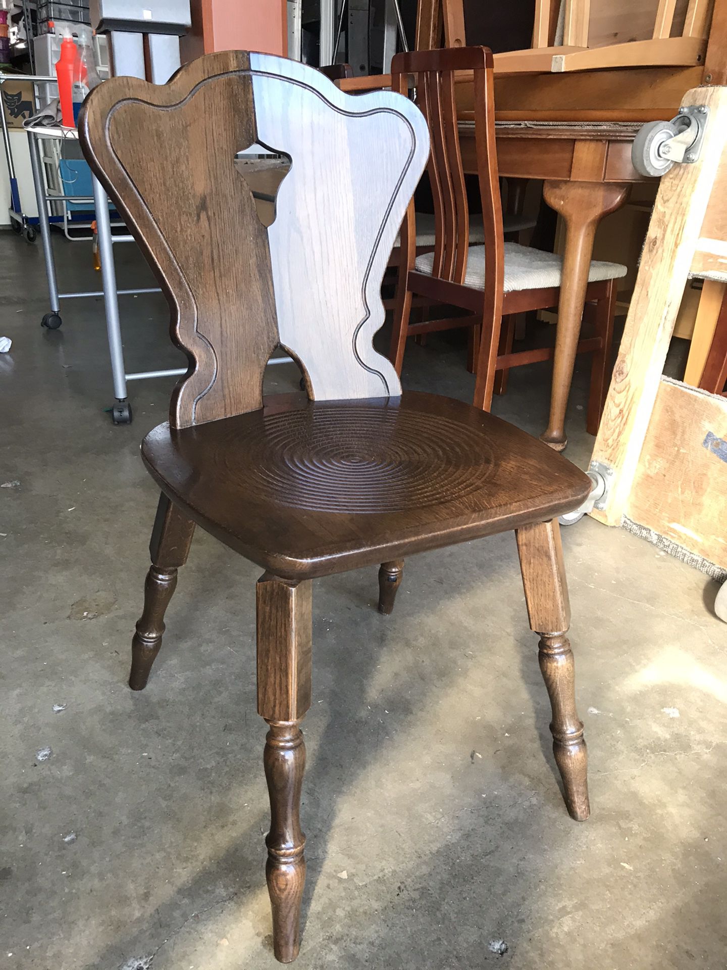 Antique solid wood chair