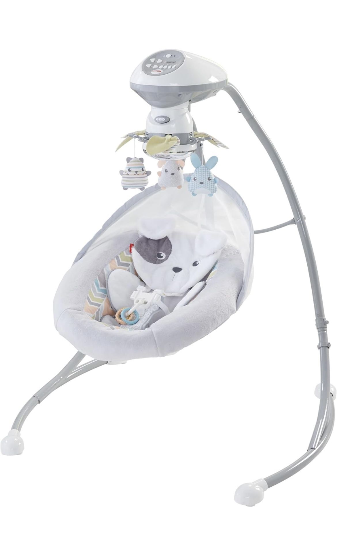 Fisher-Price Sweet Snugapuppy Swing, dual motion baby swingt with music, sounds and motorized mobile