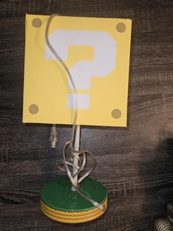 Nintendo Super Mario Bros 14" Question Block Lamp Desk Night Light Official