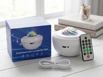 Small Bowl Starry Projector Light (a galaxy/star light projector with remote control