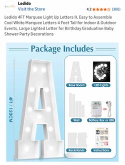 Marquee Letters and Numbers